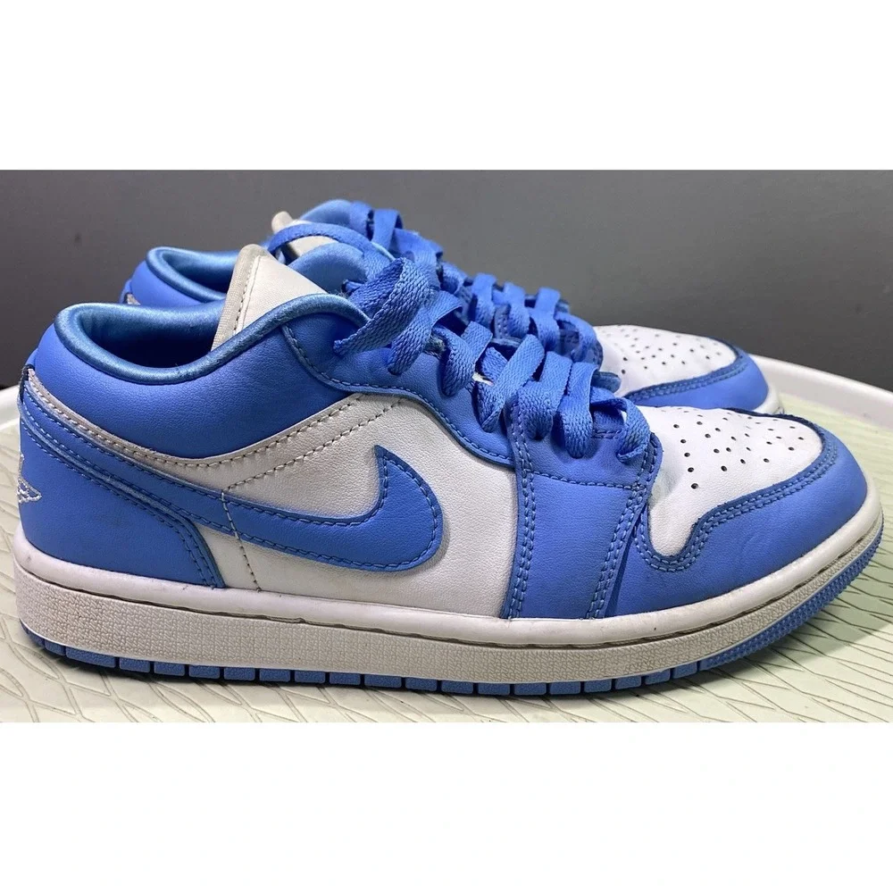 Air Jordan 1 Low UNC 2024‎ Women's University Blue Sneakers Low Tops Sz.7 US